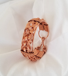 Weave Bangle Bracelet | Copper