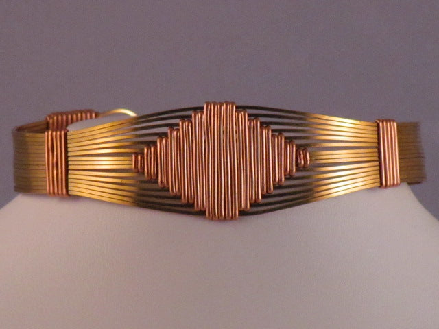Diamond Bangle | Brass, Copper