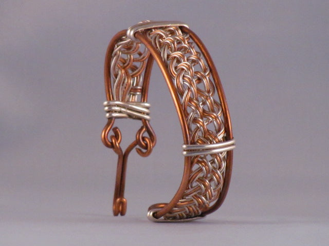 Weave Bangle Bracelet | Copper, G Silver